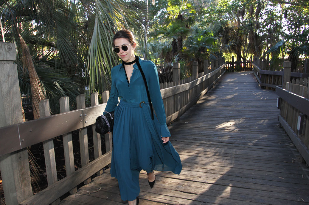 KarlaVargas-GreenDress-SanDiego-BalboaPark-WhatToWear