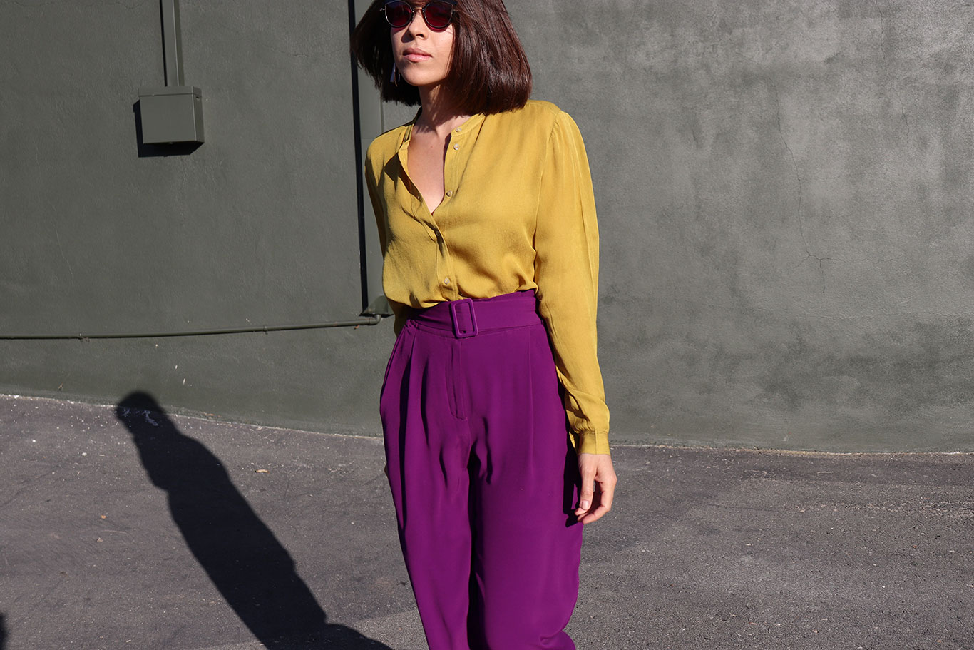 How to Style Purple Pants...1 of 4 ways - My Stylosophy