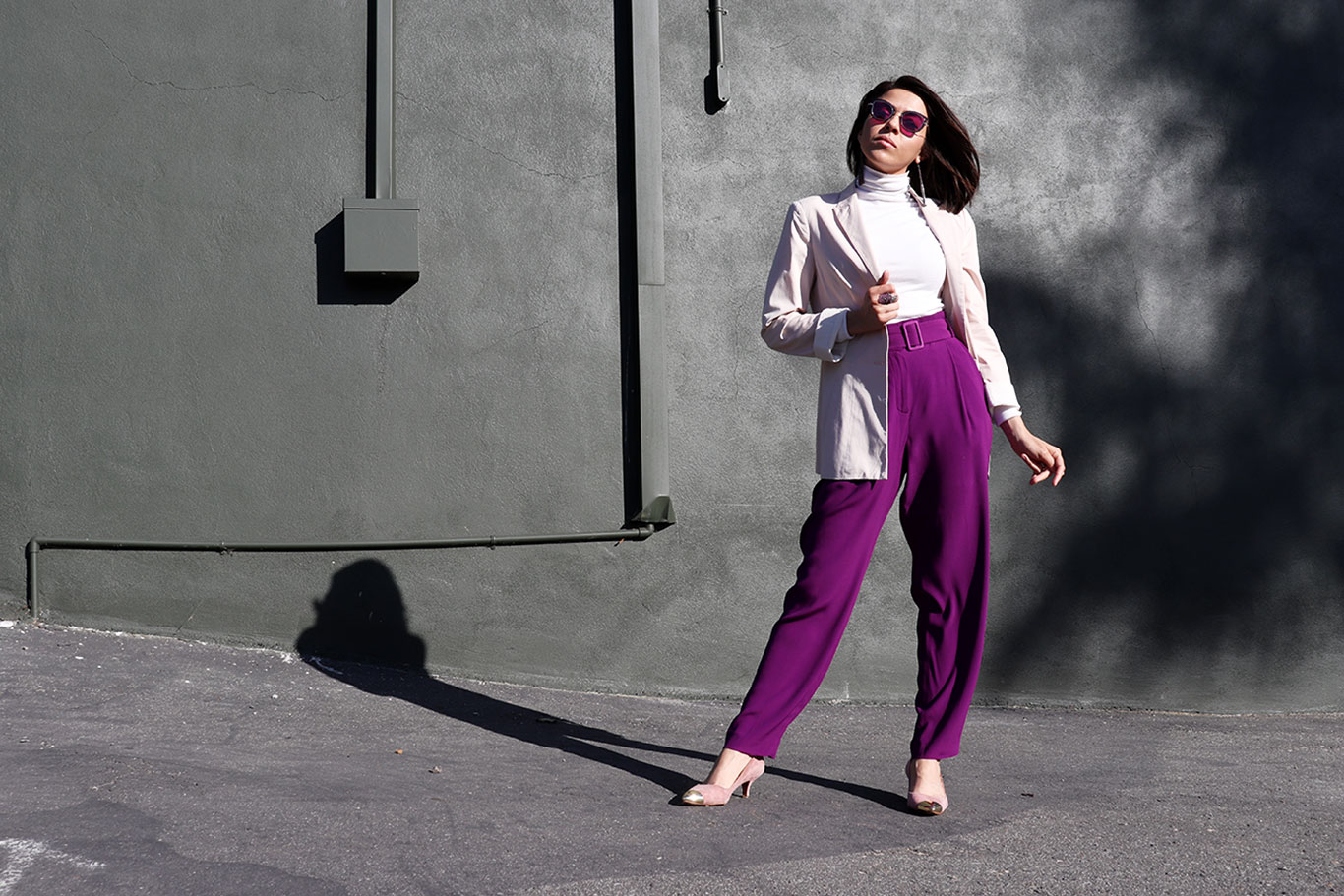 What Color Goes Well With Purple Pants - What To Wear With Dark Purple Pants