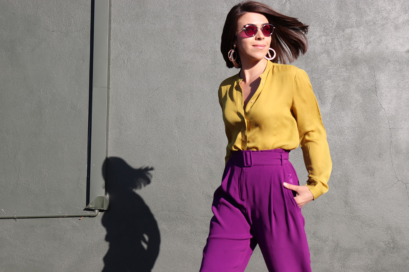 How to Style Purple Pants...1 of 4 ways - My Stylosophy