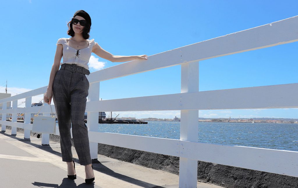 checkpants-pants-springlook-springstyle-mystylosophy-sandiegostyle-karlavargas-beretstyle