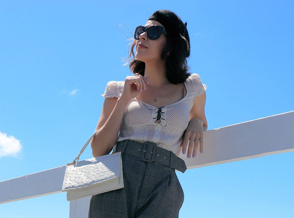 checkpants-pants-springlook-springstyle-mystylosophy-sandiegostyle-karlavargas-beretstyle