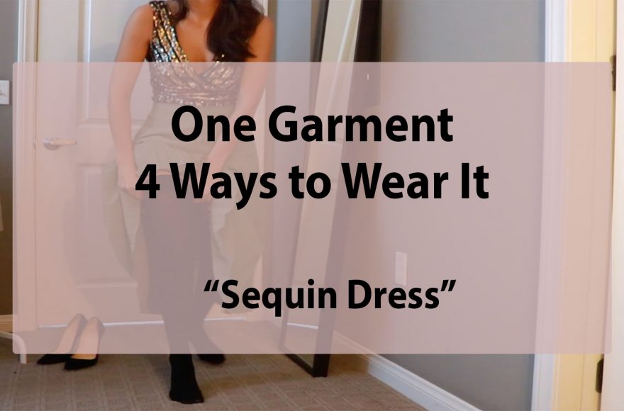 multiple ways to wear a sequin dress